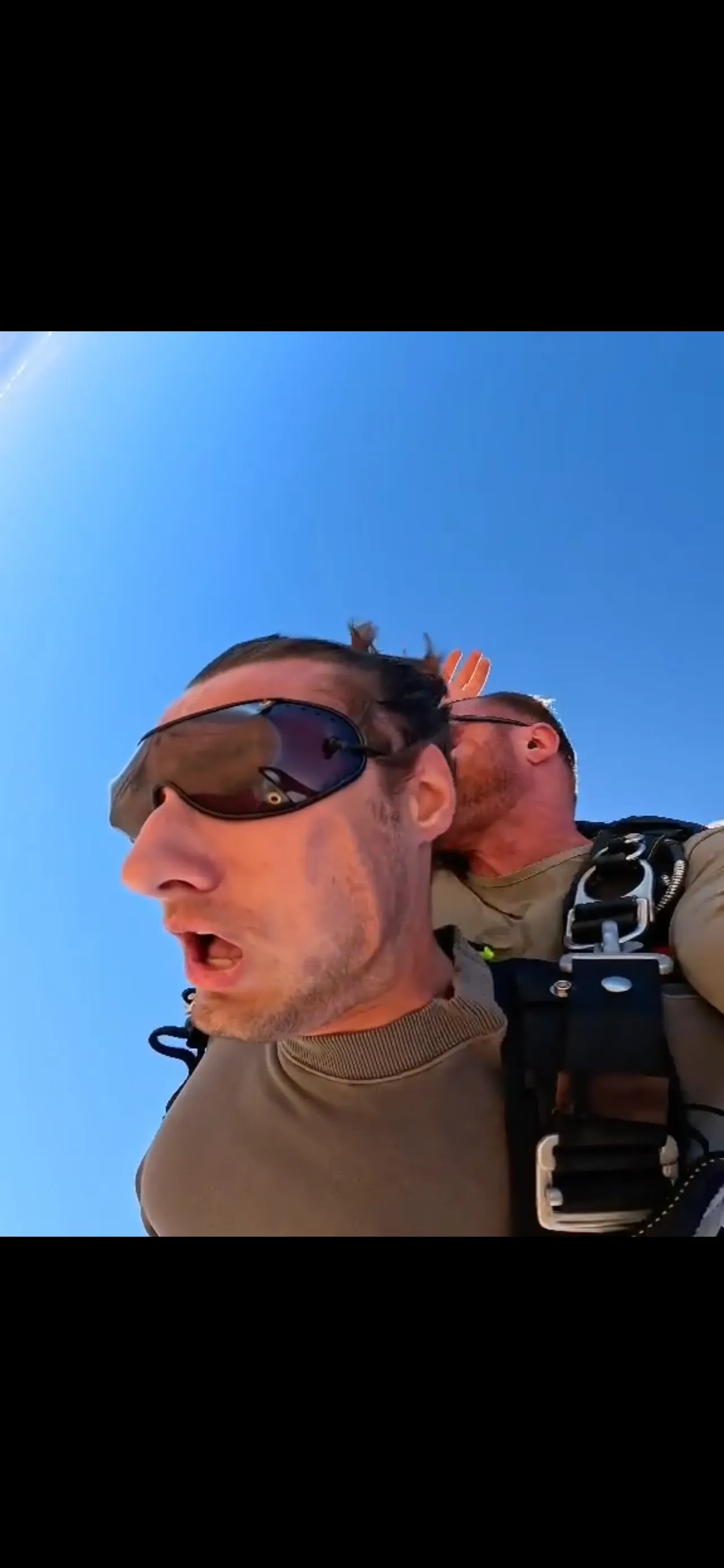 Me mid-freefall just after jumping out